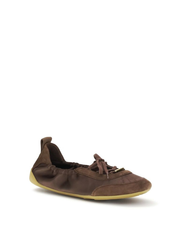 Chloé Brown Polyester Ballet Flats Glam Steals