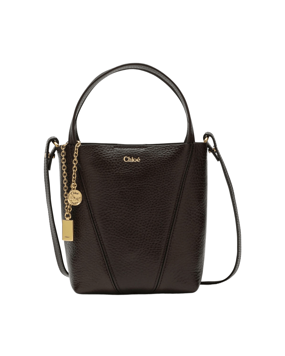 Chloé Brown Small Dark Spin Tote Bag Glam Steals