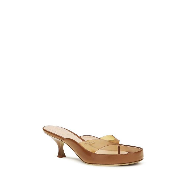 Chloé Brown Stiletto Heel Sandals Glam Steals