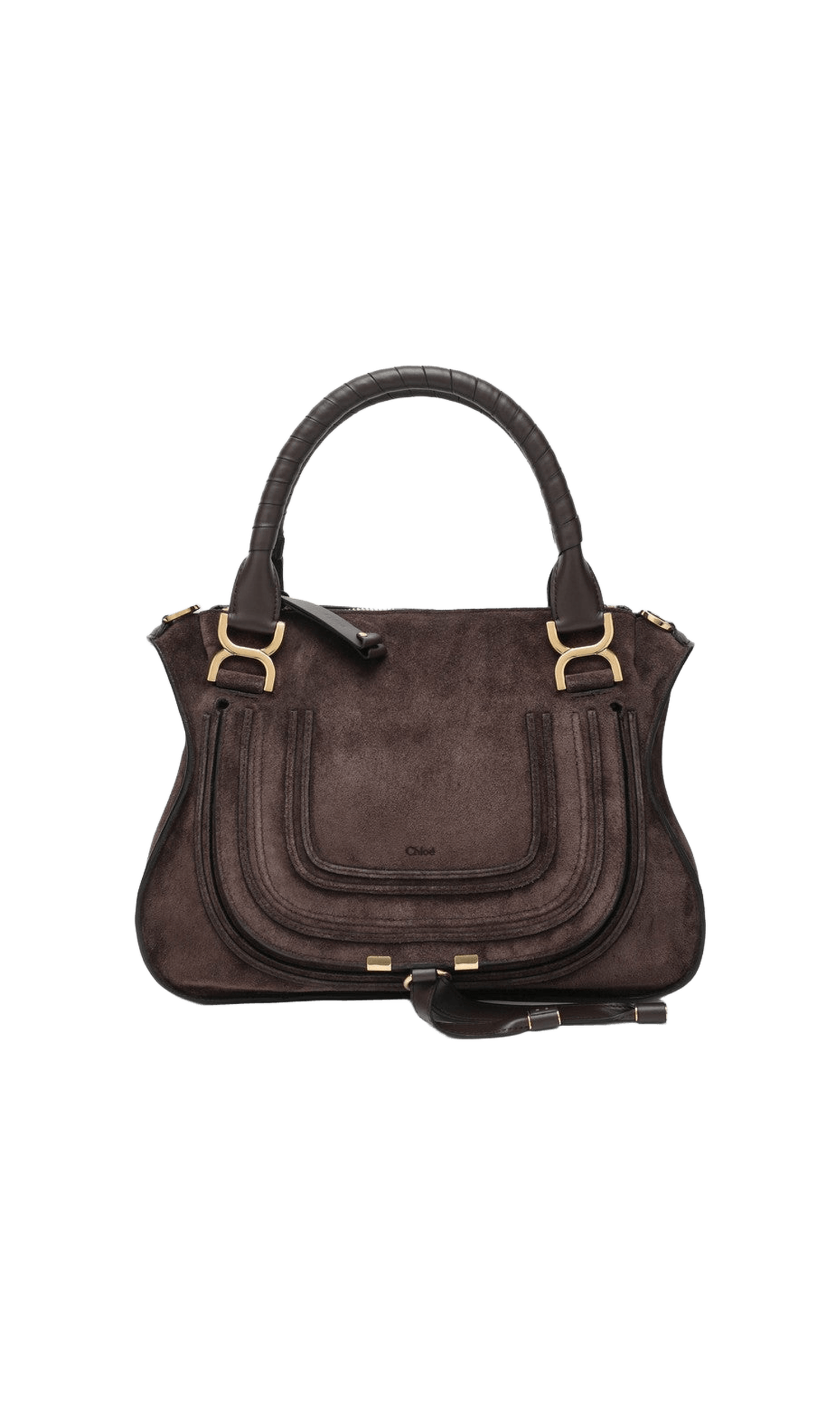 Chloé Brown Suede Leather Handbag Glam Steals