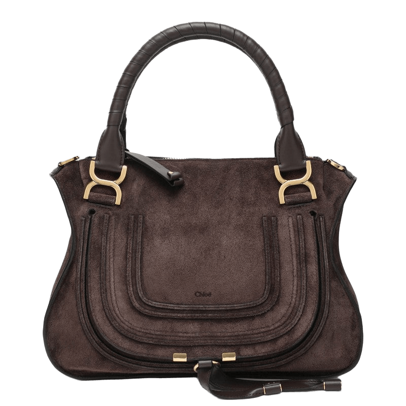 Chloé Brown Suede Leather Handbag Glam Steals