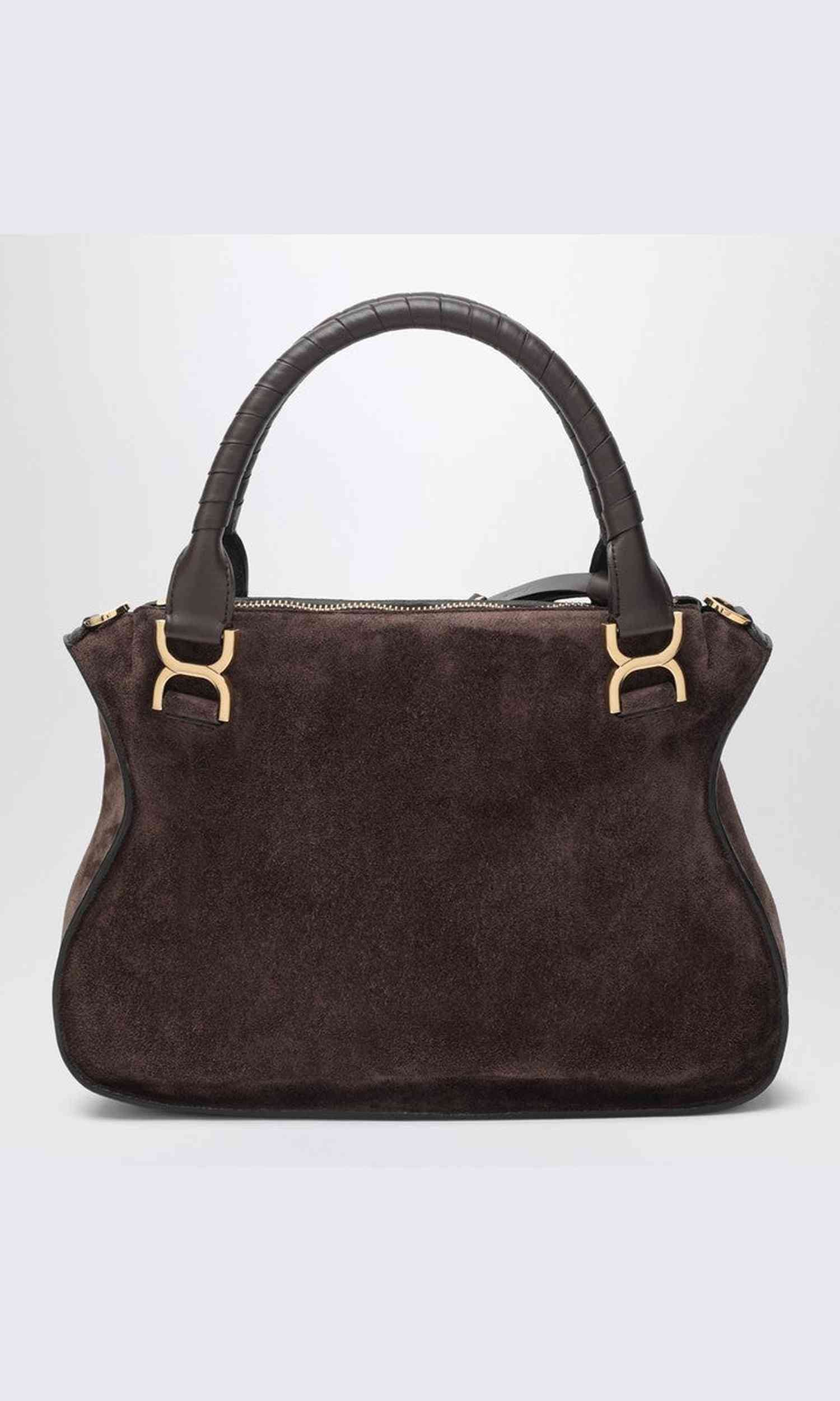 Chloé Brown Suede Leather Handbag Glam Steals