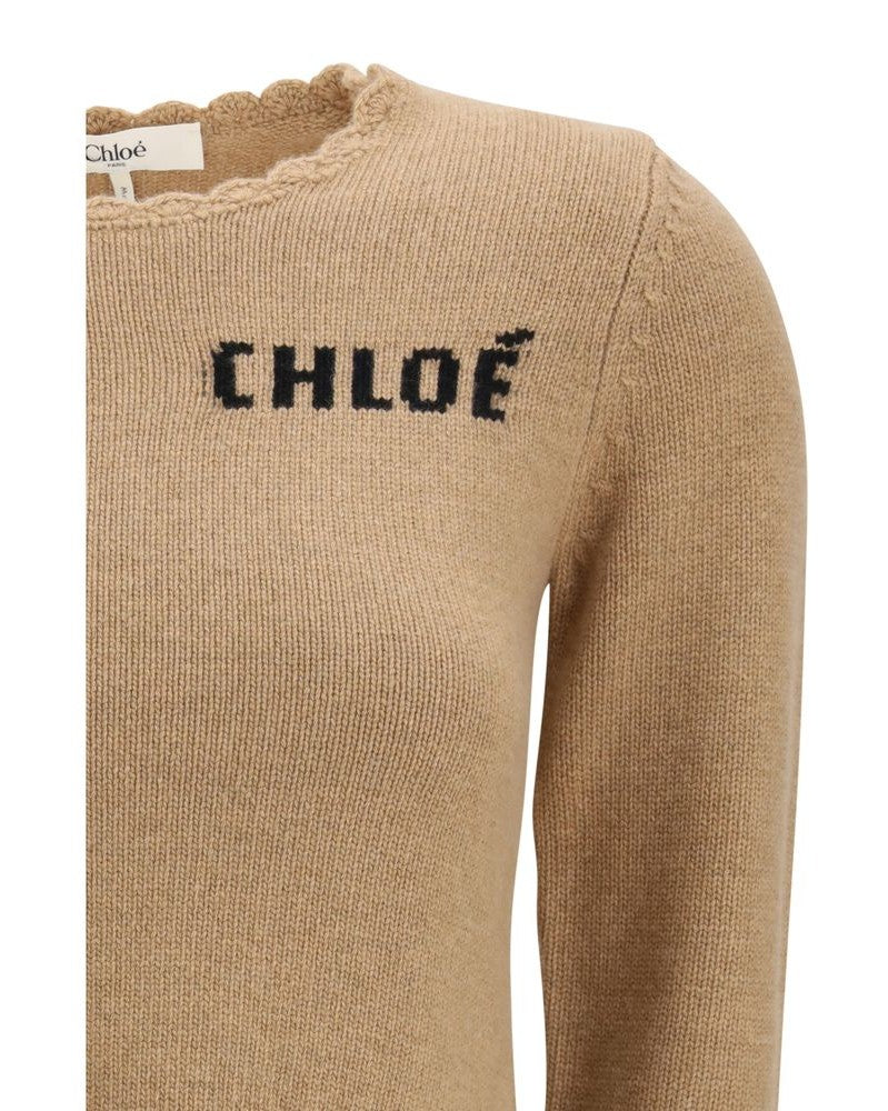 Chloé Brown Wool Sweatshirt Glam Steals