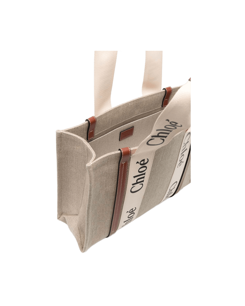 Chloé Canvas Woody Medium Tote Bag Glam Steals