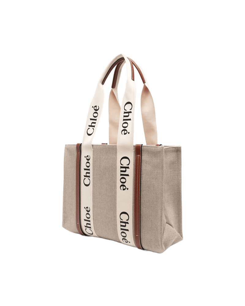 Chloé Canvas Woody Medium Tote Bag Glam Steals