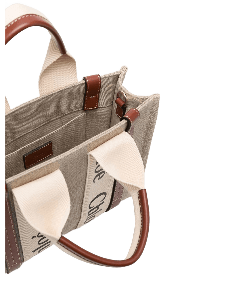 Chloé Canvas Woody Small Tote Bag Glam Steals