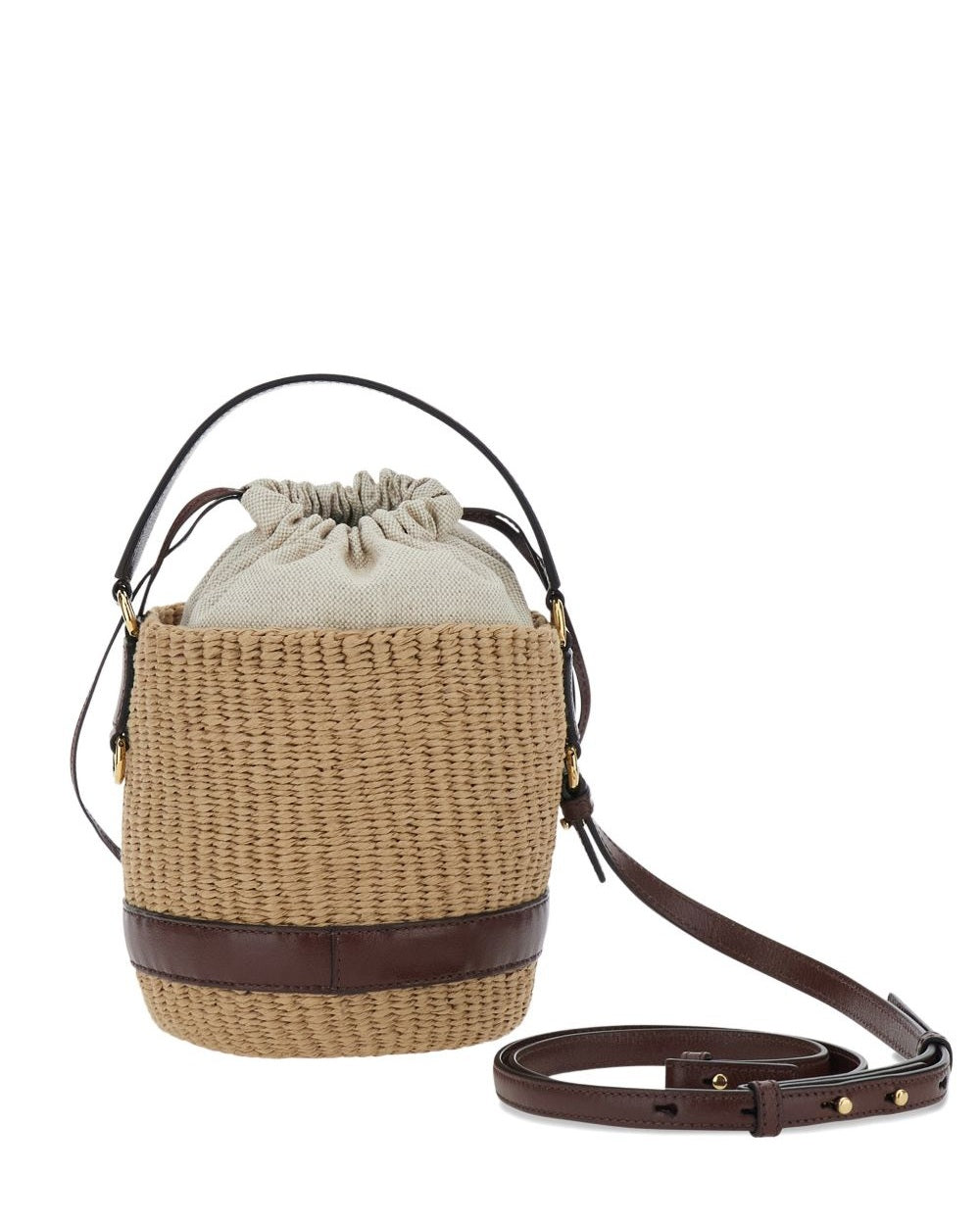 Chloé Charms Raffia Bucket Bag Glam Steals