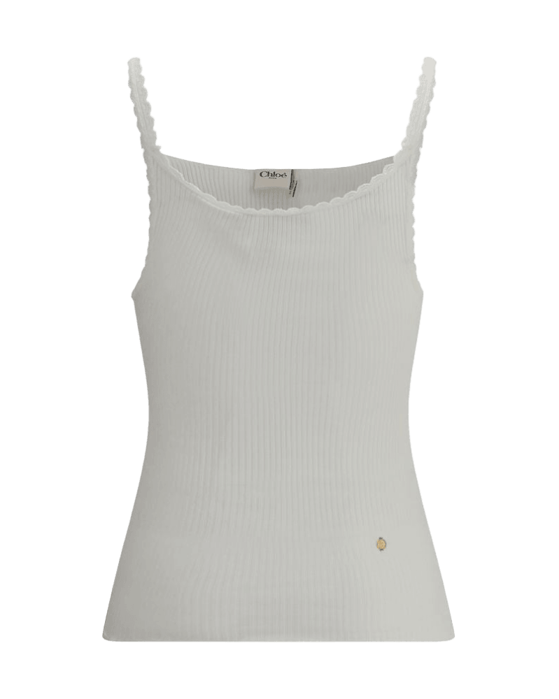 Chloé Cotton Tank Top Glam Steals