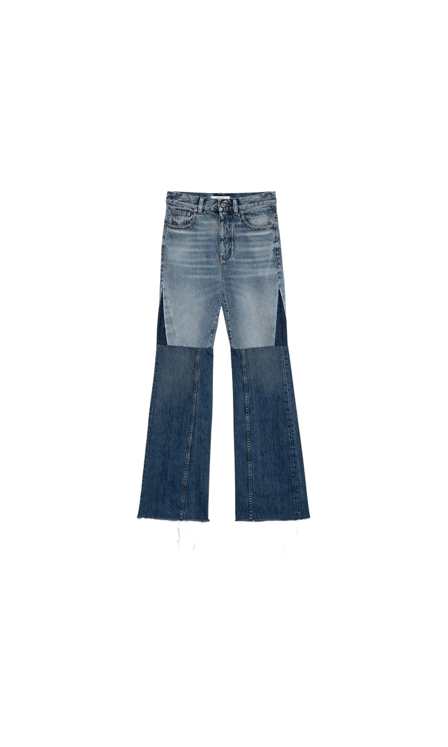 Chloé Denim Three Coloured Patchwork Jeans Glam Steals