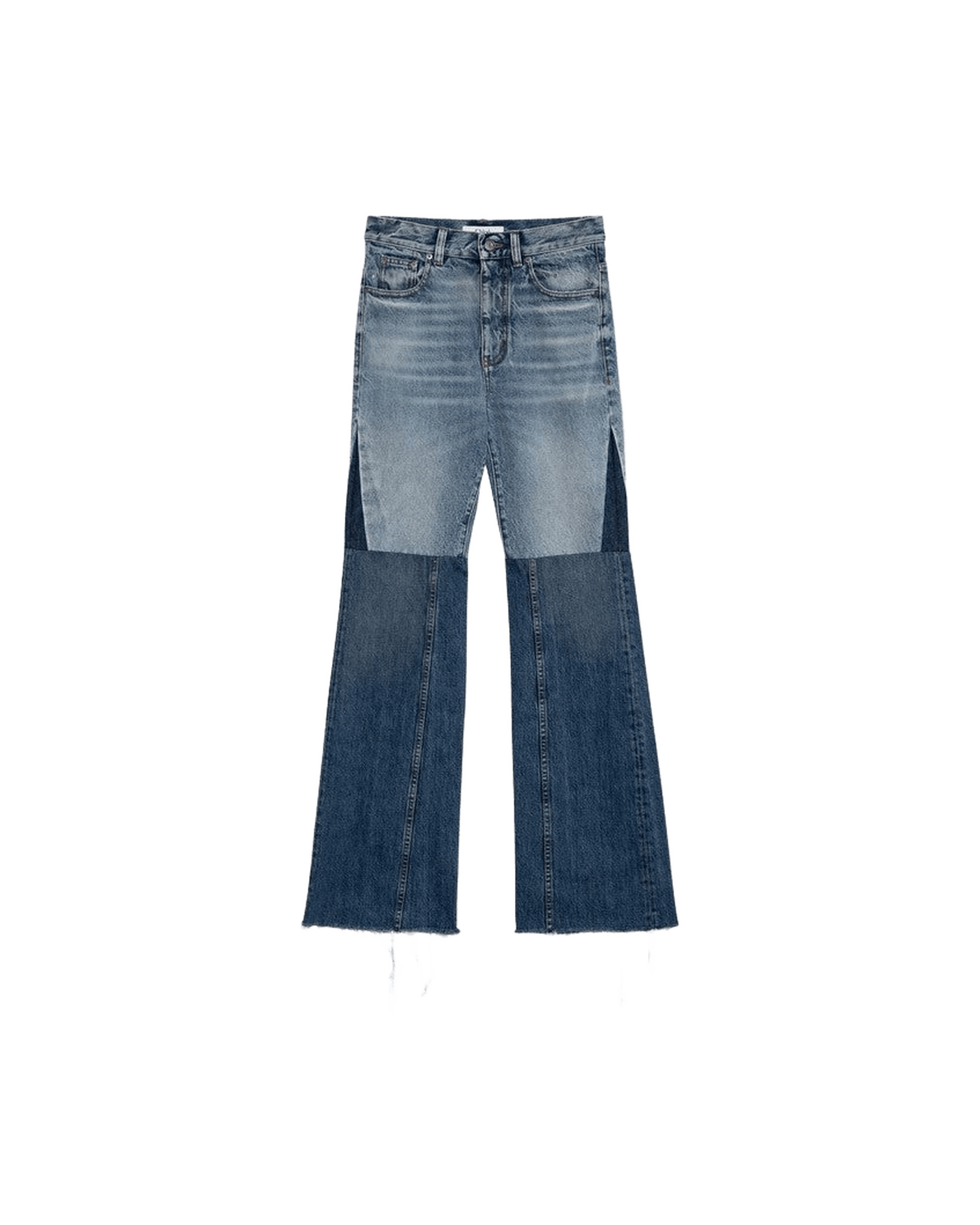 Chloé Denim Three Coloured Patchwork Jeans Glam Steals