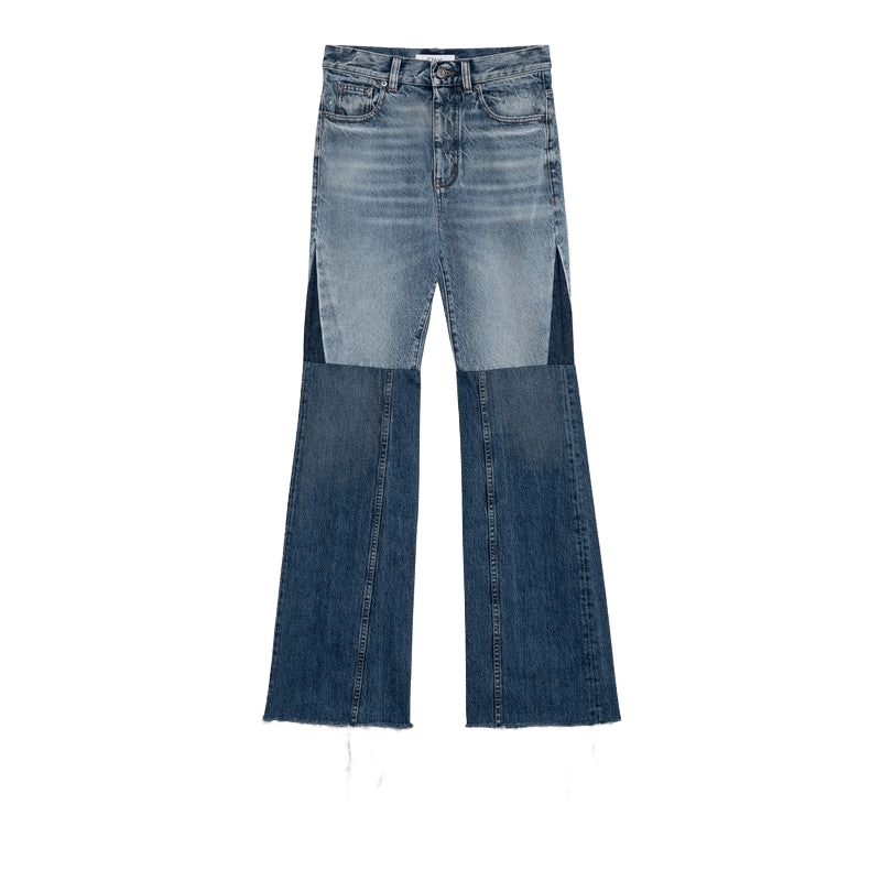Chloé Denim Three Coloured Patchwork Jeans Glam Steals