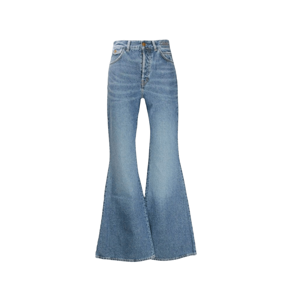 Chloé Denim Wide Leg Jeans Glam Steals
