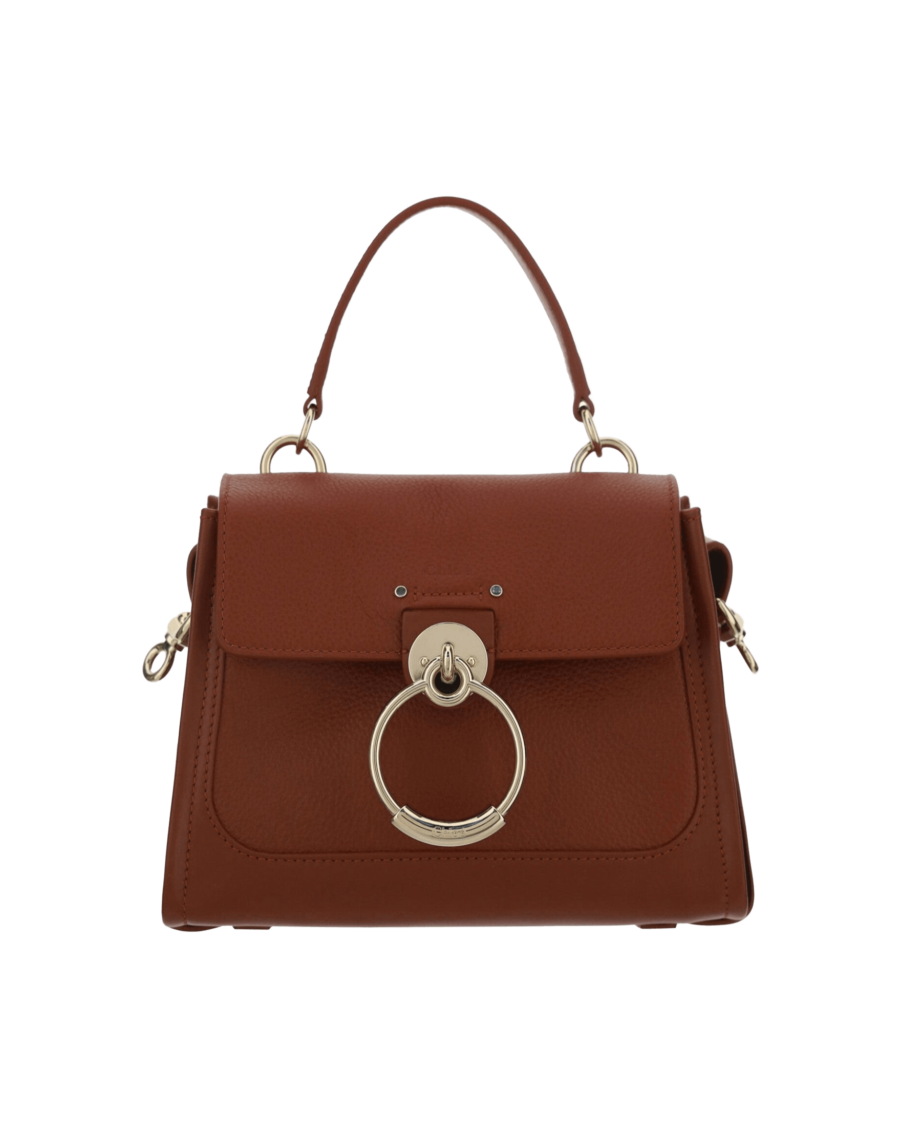 Chloé Elegant Sepia Calfskin Shoulder Brown Handbag Glam Steals
