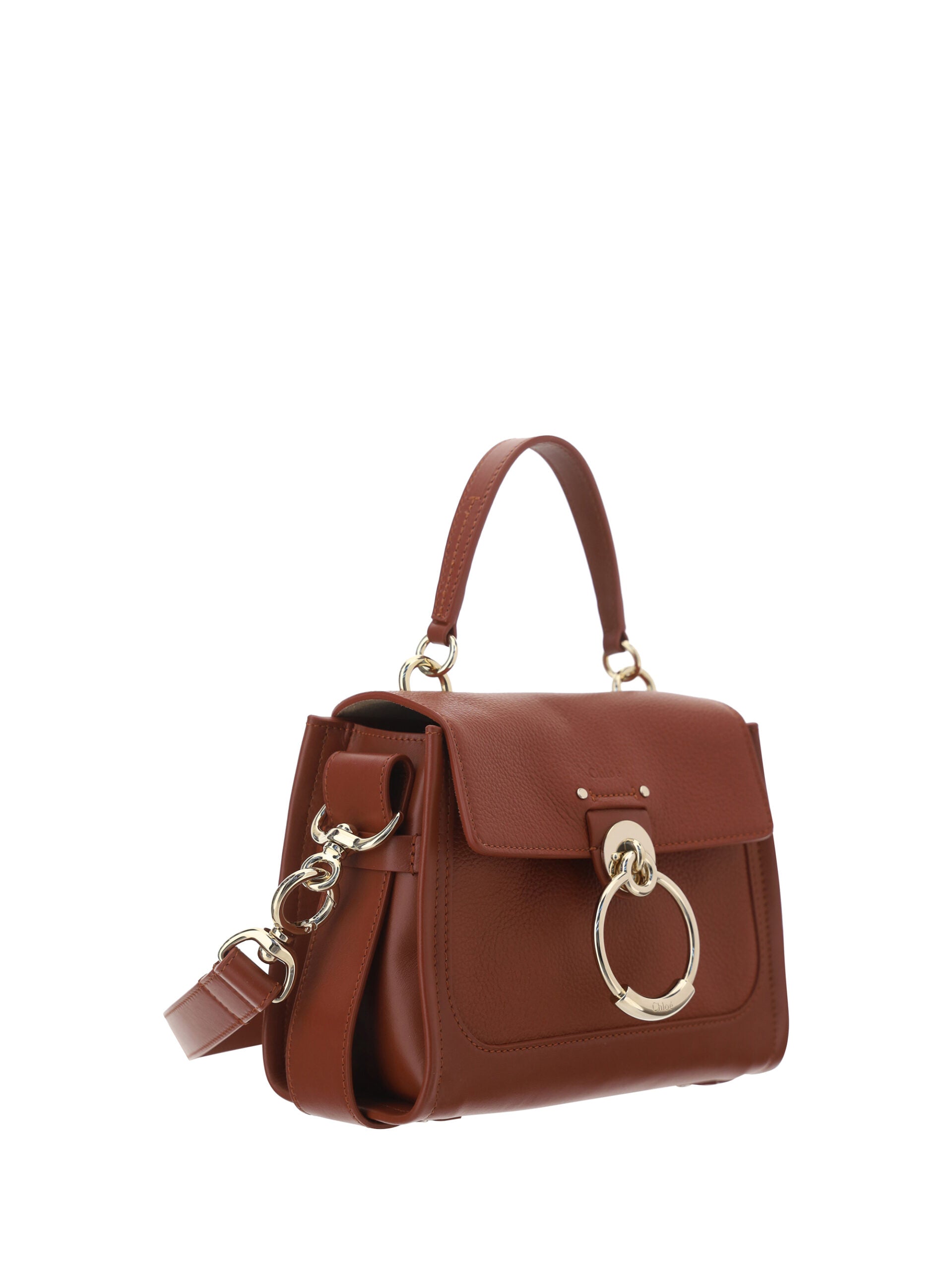 Chloé Elegant Sepia Calfskin Shoulder Brown Handbag Glam Steals