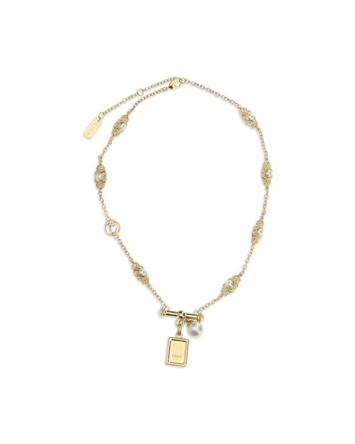 Chloé Gold Brass Necklace Glam Steals