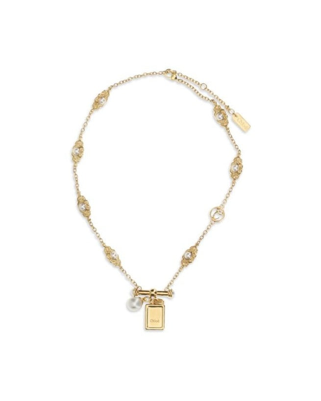 Chloé Gold Brass Necklace Glam Steals