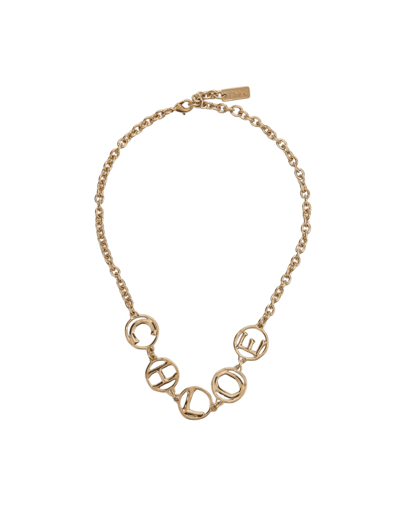 Chloé Gold Script Vintage Choker Glam Steals
