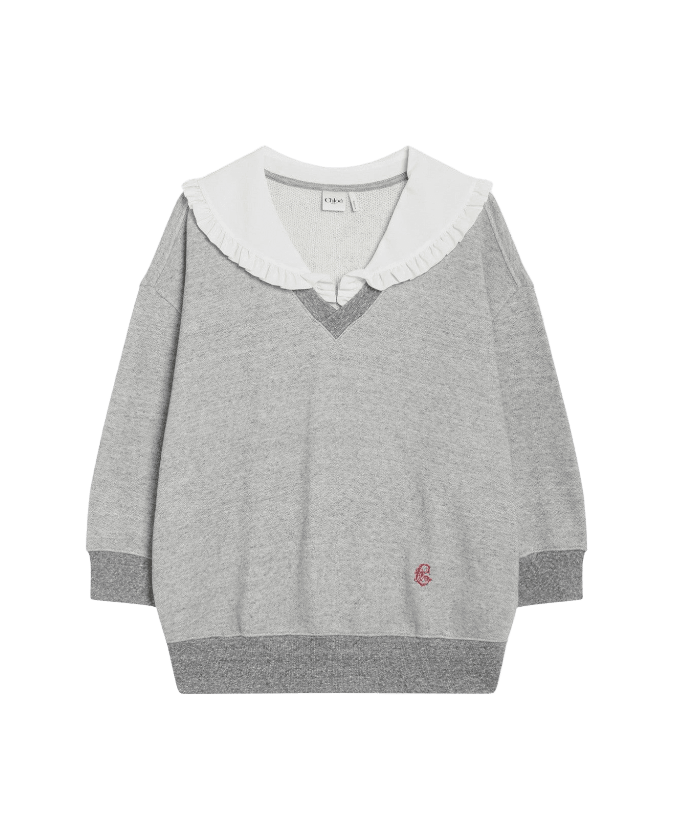 Chloé Gray Marl Fleece Sweat-shirt