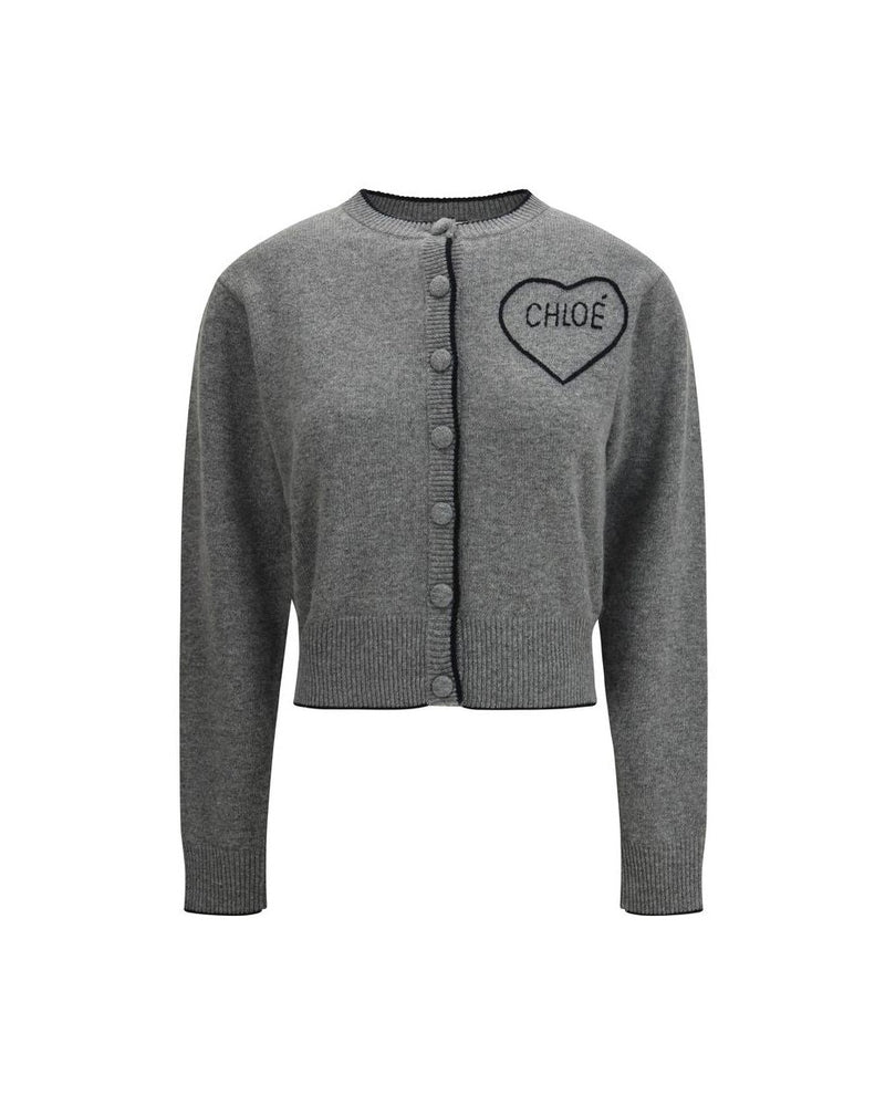 Chloé Gray Wool Cardigan Glam Steals