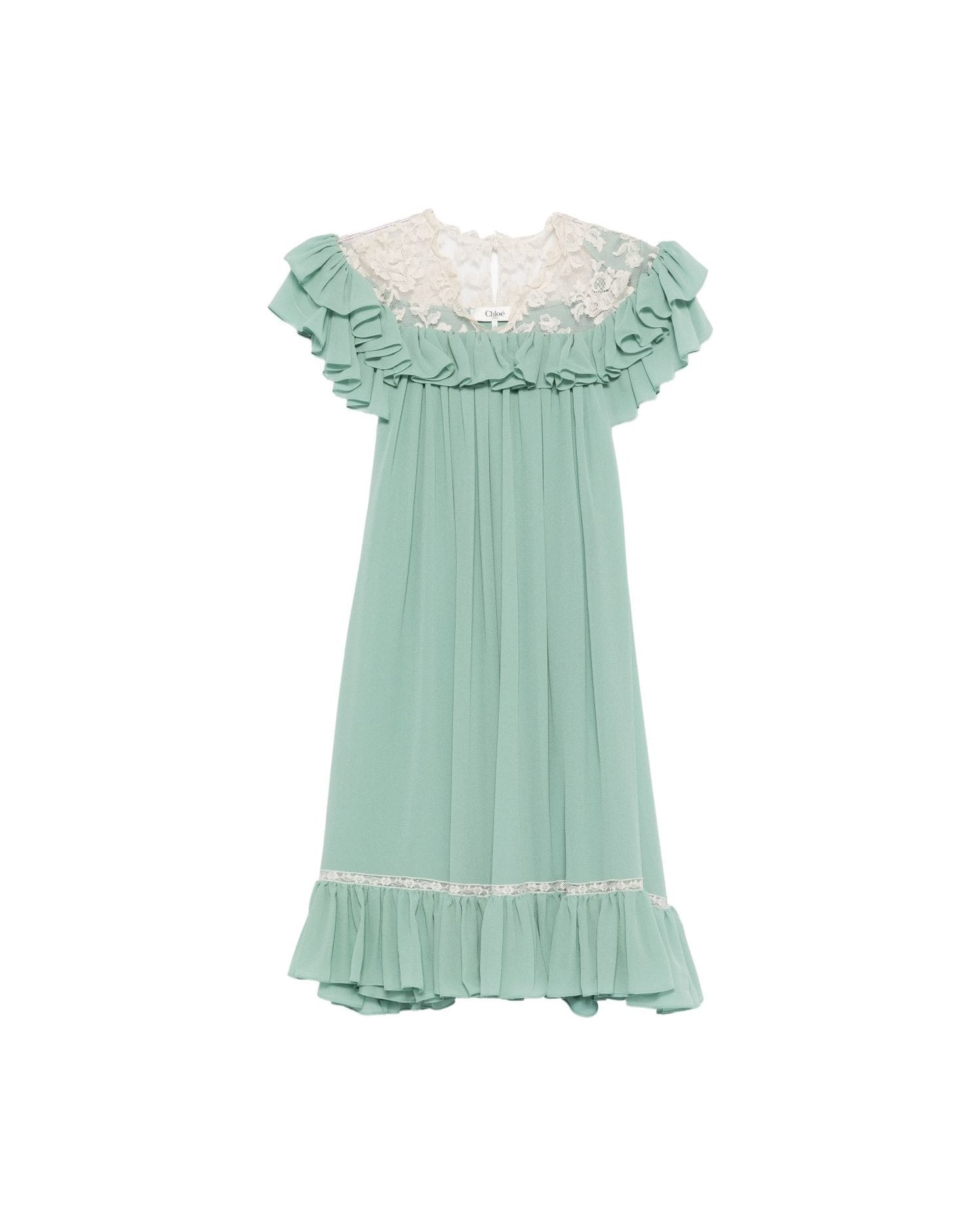 Chloé Green Dress Glam Steals