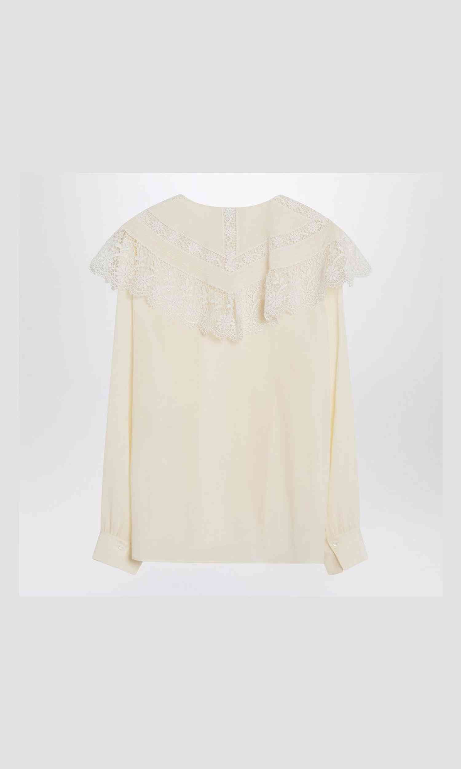 Chloé Ivory Crêpe Shirt Glam Steals