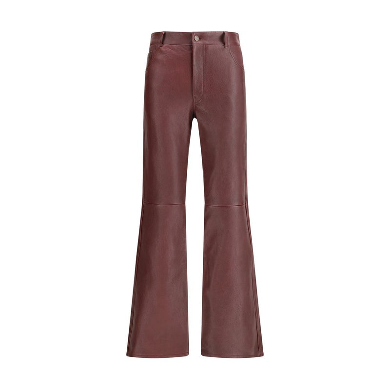 Chloé Leather Bordeaux Pant Glam Steals