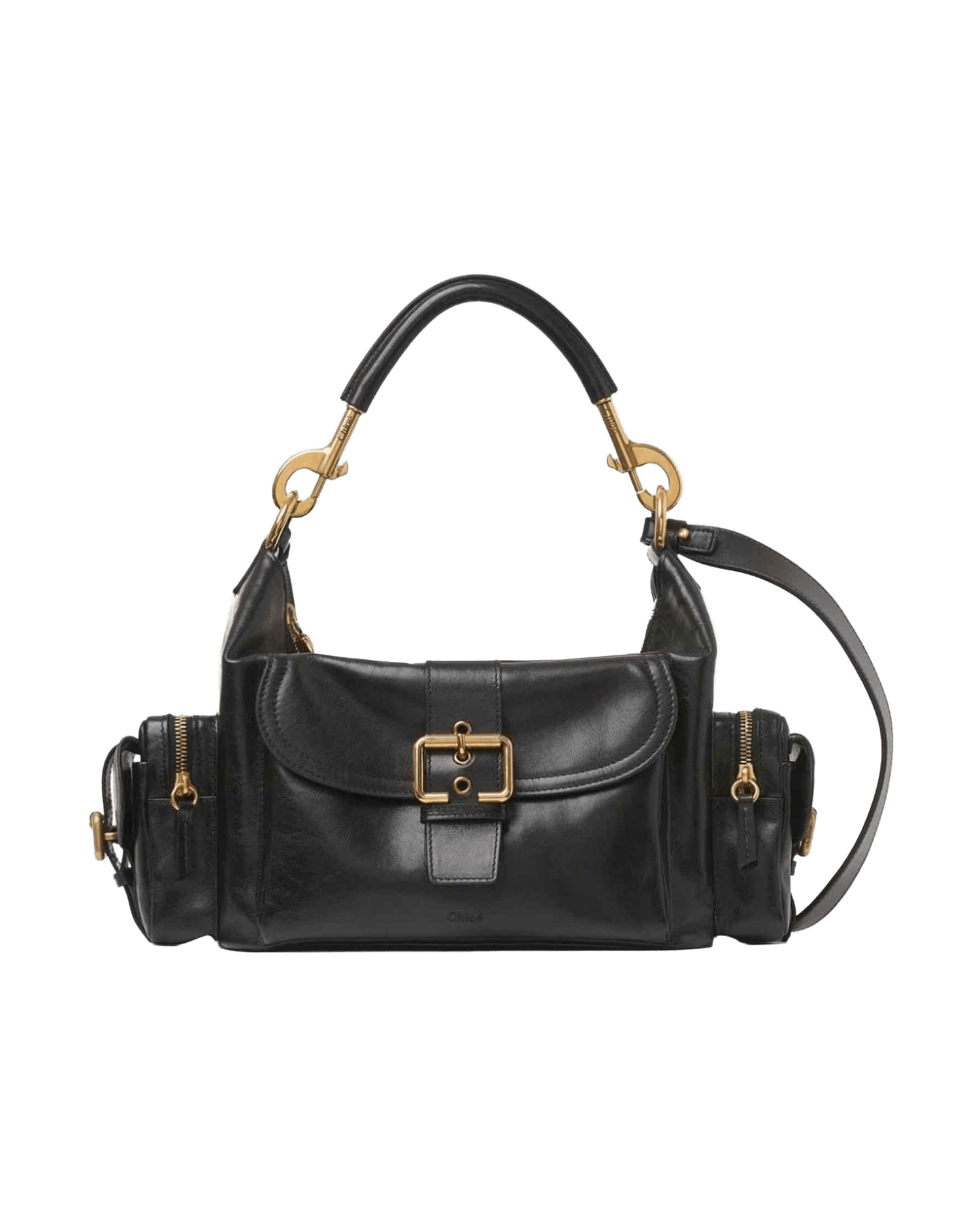 Chloé Leather Camera Bag In Shiny Glam Steals