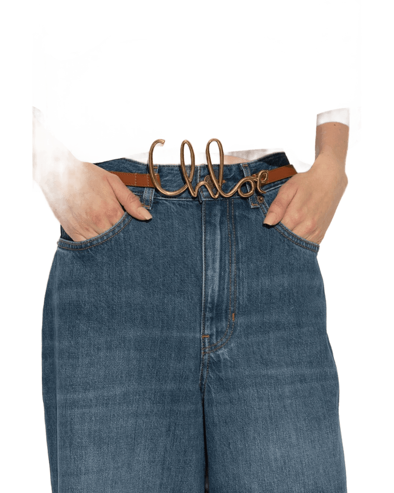 Chloé Leather Iconic Belt Glam Steals
