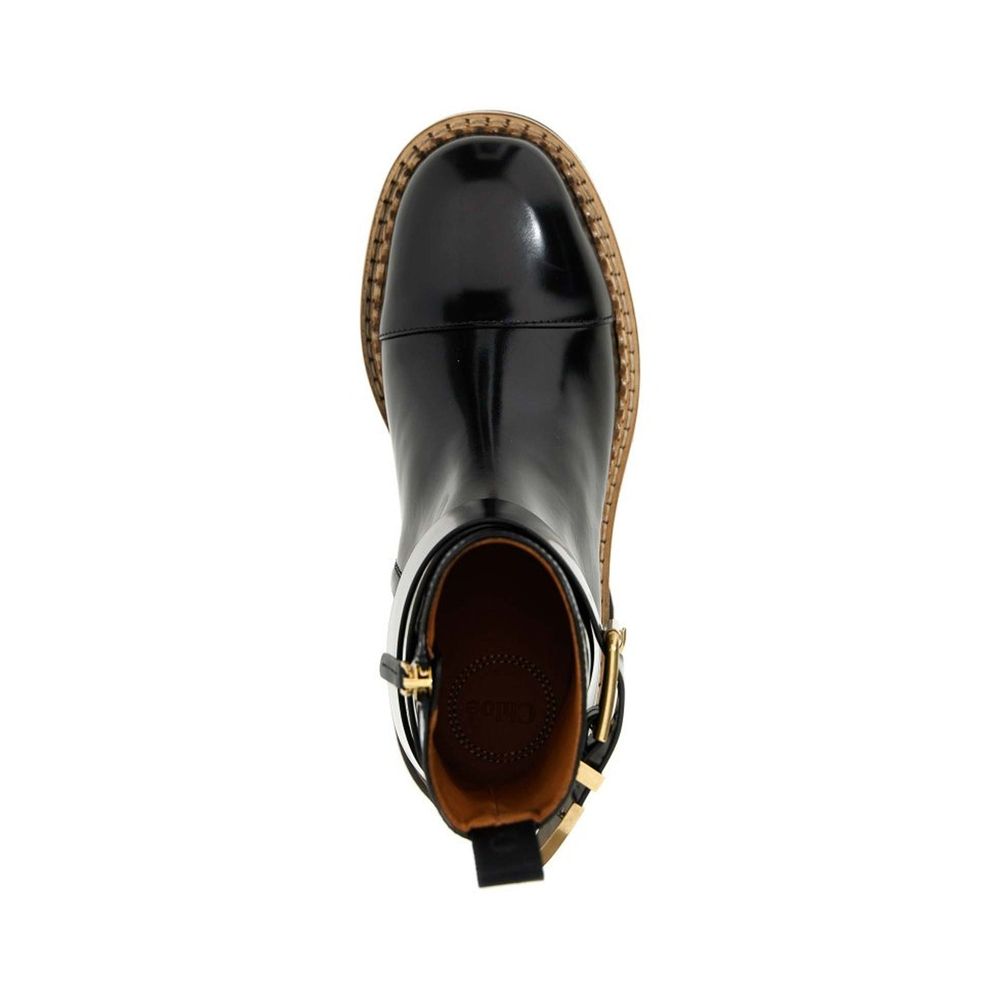 Chloé Leather Owena Boots Glam Steals