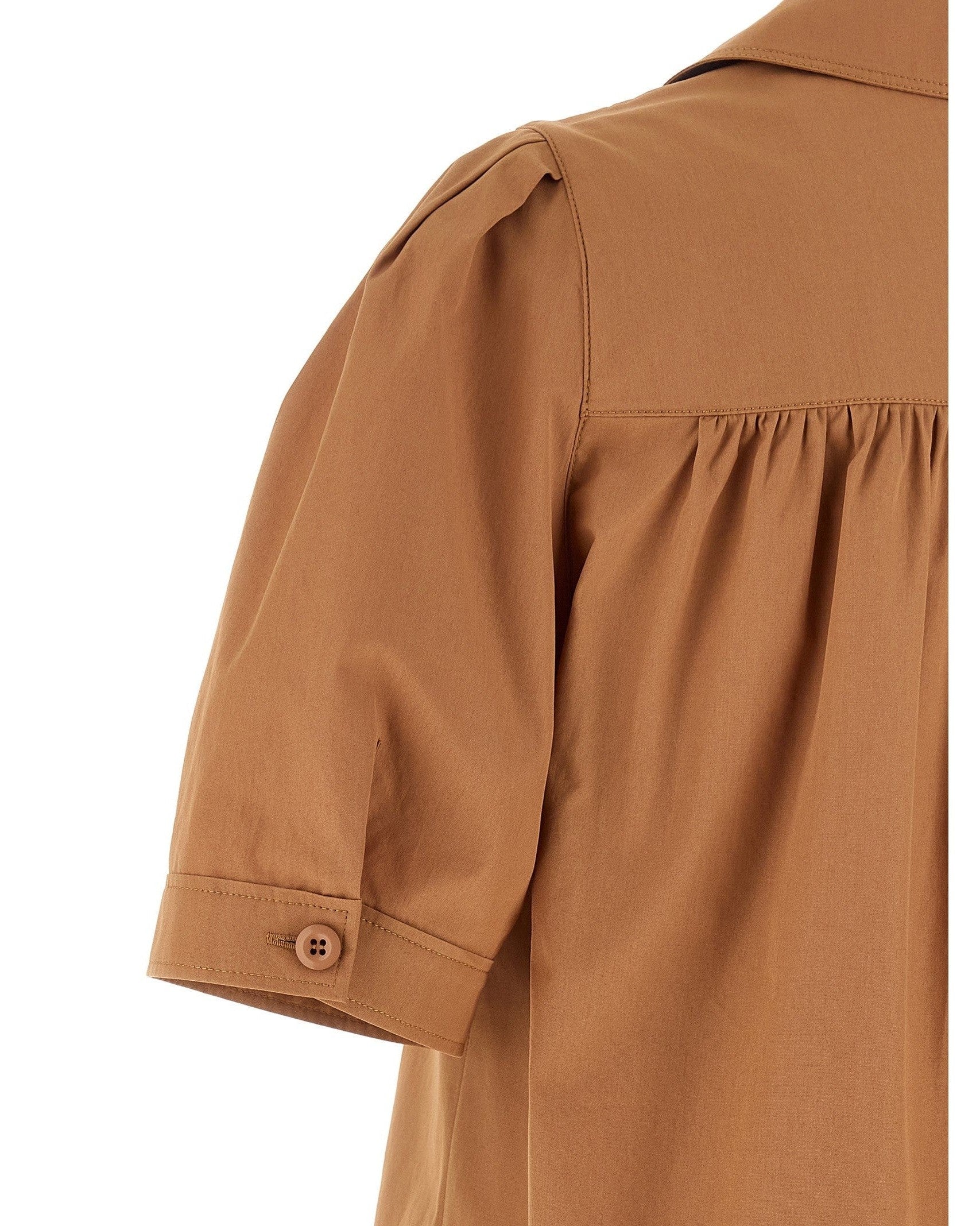 Chloé Logo Embroidery Shirt Glam Steals