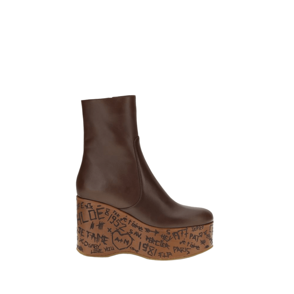 Chloé Maxime Wedge Ankle Boots Glam Steals