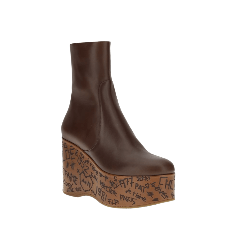 Chloé Maxime Wedge Ankle Boots Glam Steals