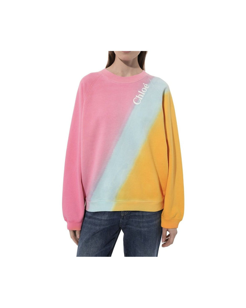Chloé Multicolor Cotton Sweatshirt Glam Steals