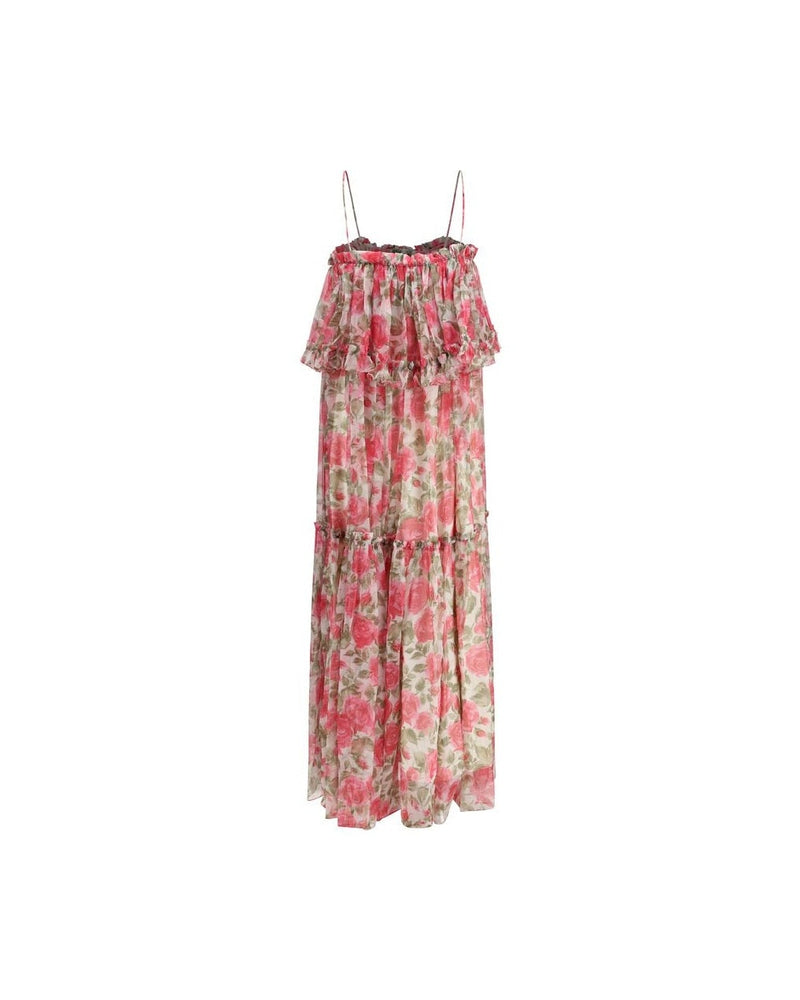 Chloé Multicolor Silk Casual Dress 