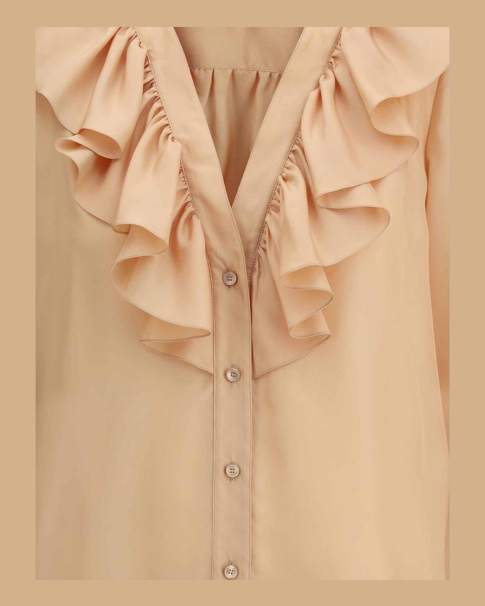 Chloé Ruffle Shirt Glam Steals
