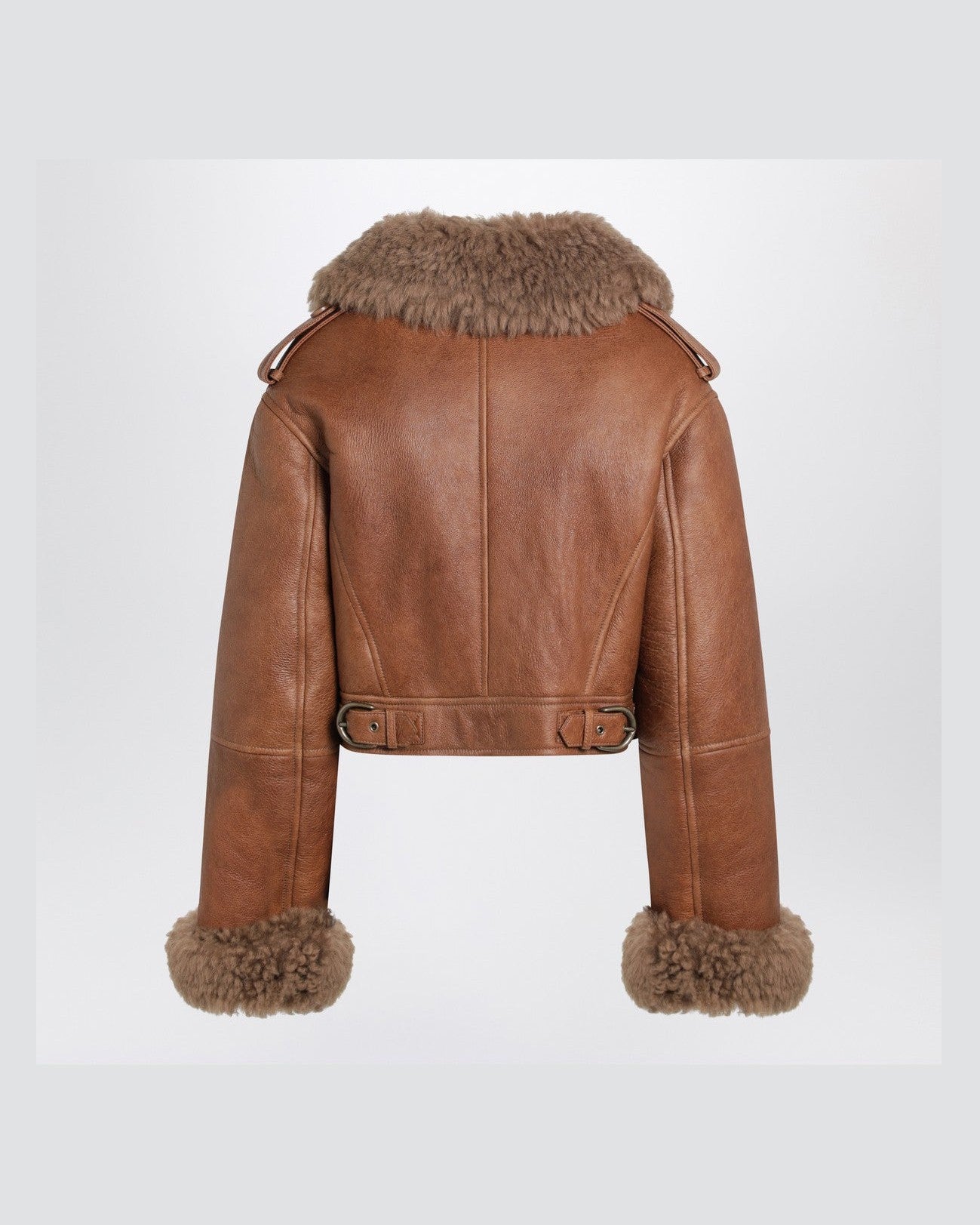 Chloé Shearling Boxy Jacket in Sheepskin and Glam Steals