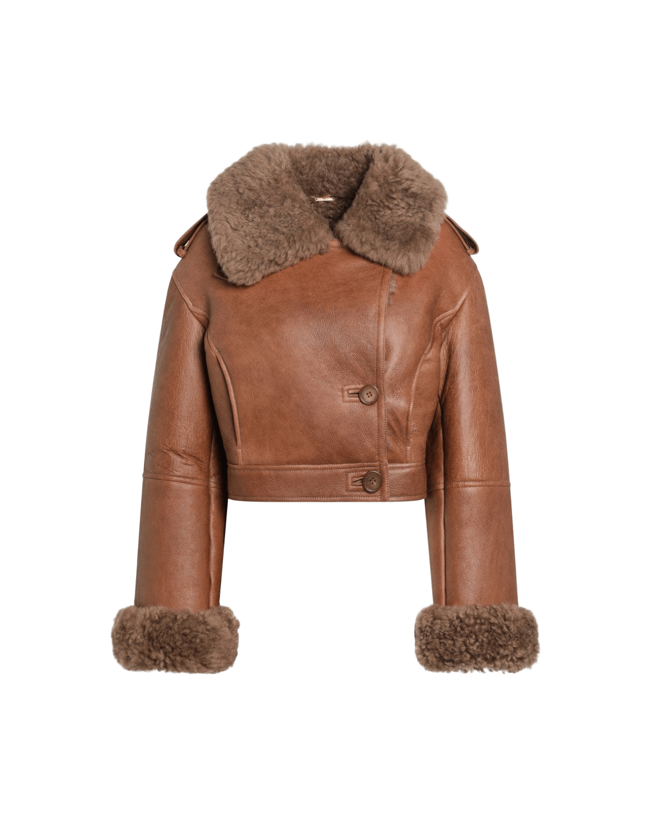 Chloé Shearling Boxy Jacket in Sheepskin and Glam Steals