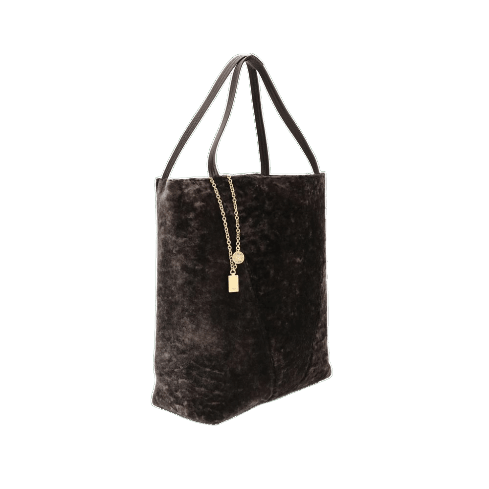 Chloé Shearling Large Spin Tote Bag Glam Steals