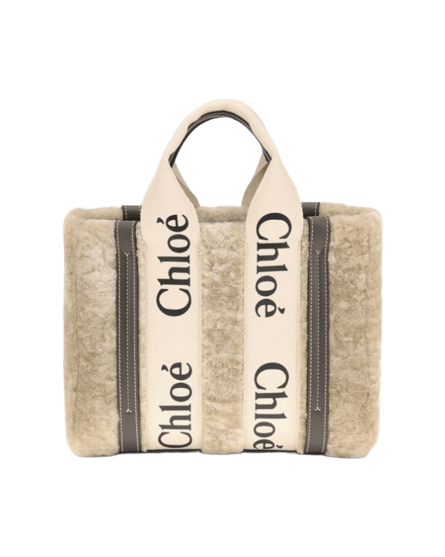 Chloé Shearling Small Woody Tote Bag Glam Steals