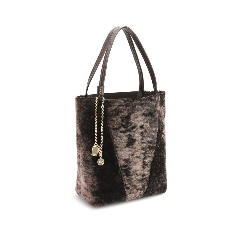 Chloé Shearling Spin Tote Bag Glam Steals