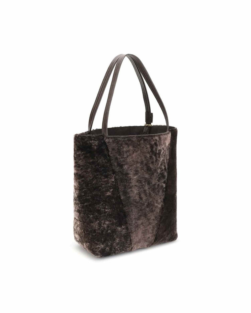 Chloé Shearling Spin Tote Bag Glam Steals