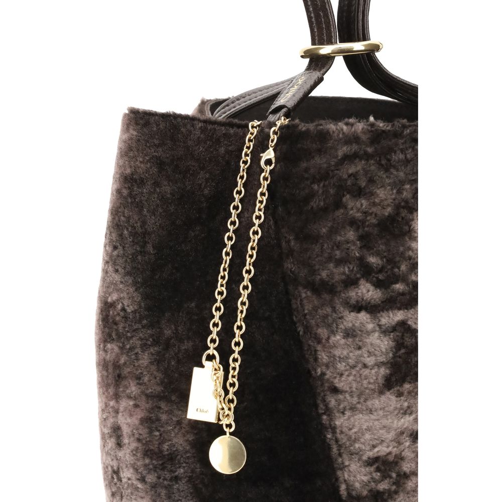 Chloé Shearling Spin Tote Bag Glam Steals