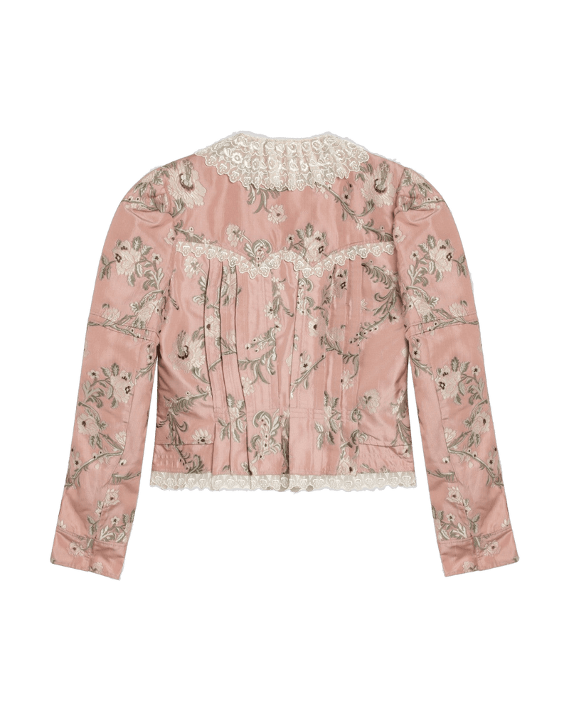 Chloé Silk Baroque Blend Taffeta Jacket with Floral Jacquard Glam Steals