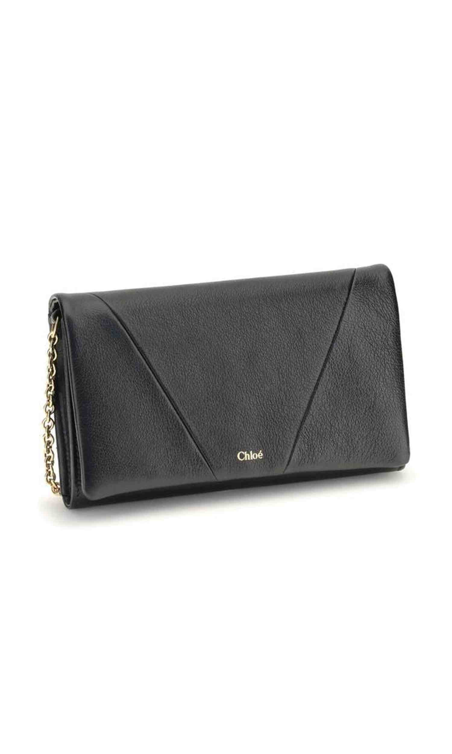 Chloé Spin Wallet with Flap and Chain Glam Steals