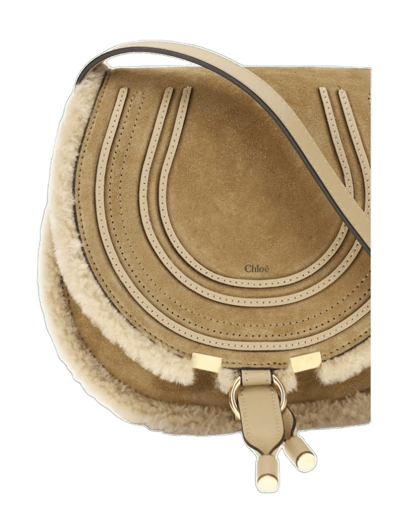 Chloé Suede Small Saddle Marcie Shoulder Bag Glam Steals