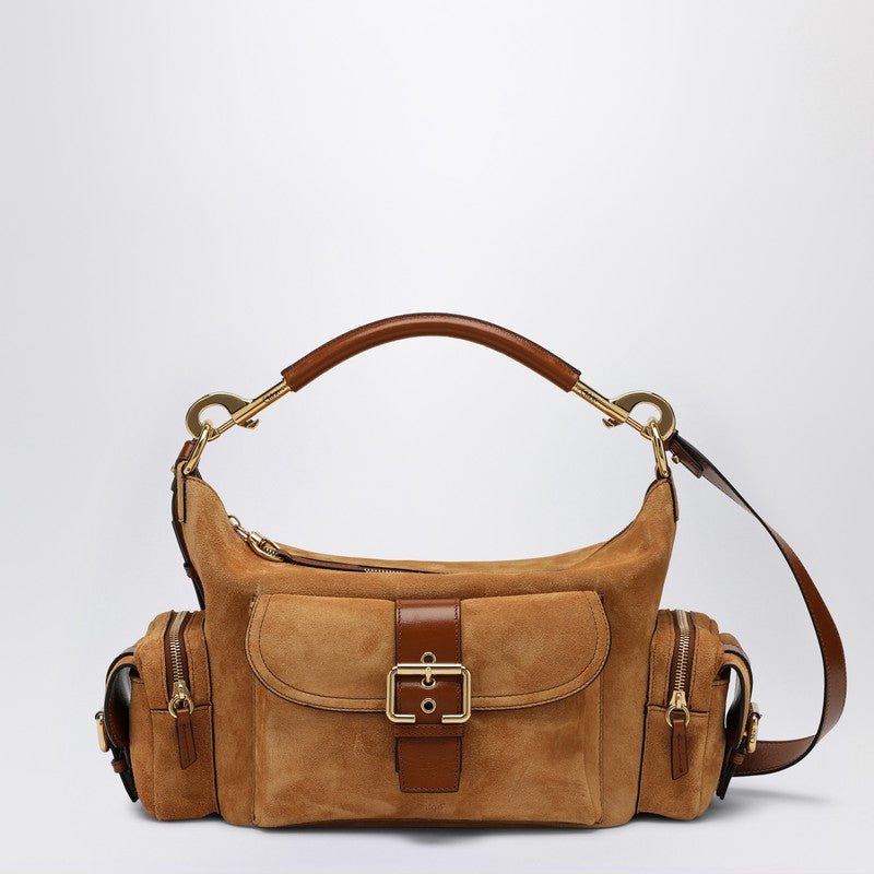 Chloé Suede Tan Coloured Leather Camera Bag Glam Steals