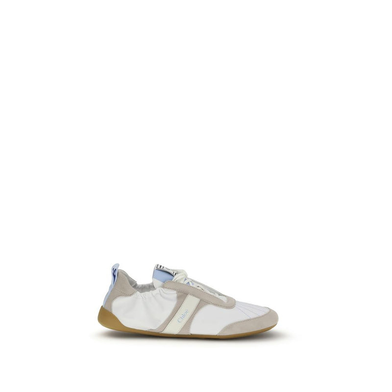 Chloé White Calf Leather Bos Taurus Athletic Sneakers Glam Steals
