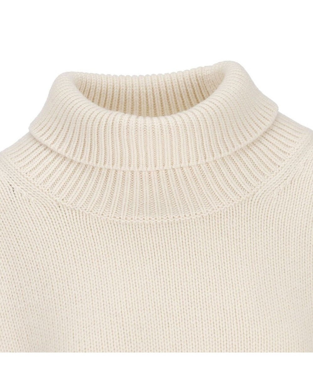 Chloé White Cashmere Turtleneck Sweatshirt 