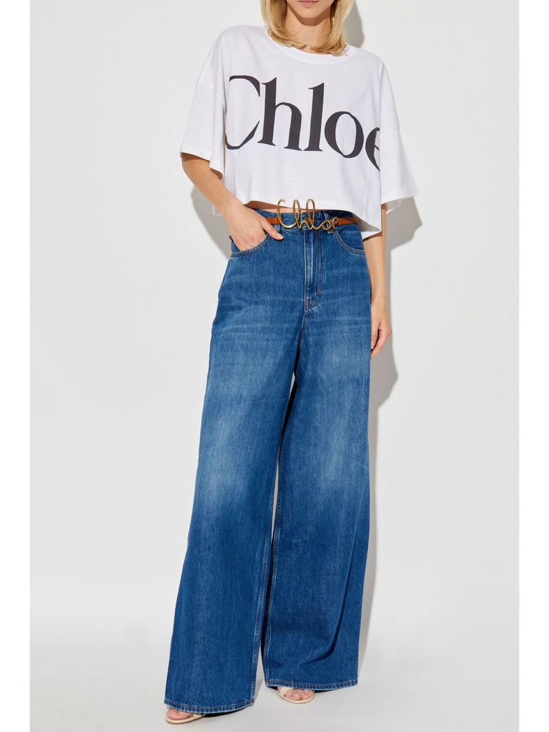Chloé White Polo T-shirt Glam Steals