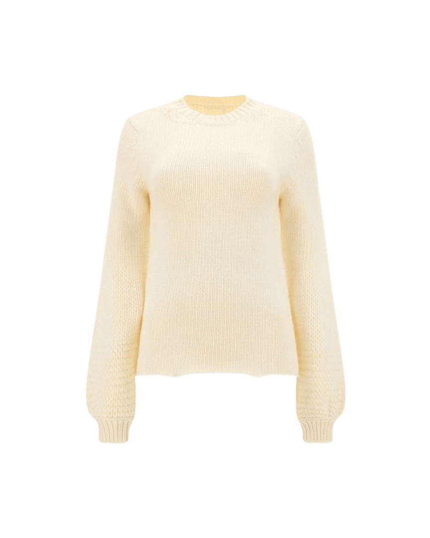 Chloé White Wool Sweatshirt Glam Steals